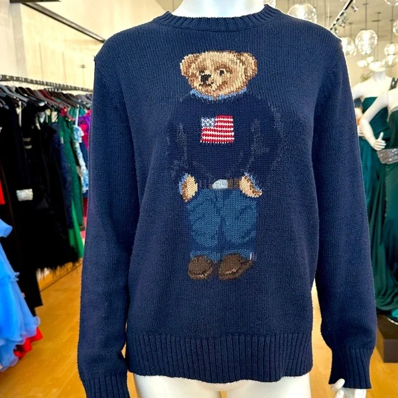 Ralph Lauren's signature Polo Bear Sweater - Picture 1 of 8